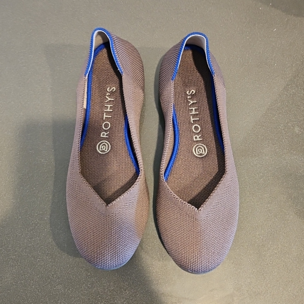 Rothy's The Flat Round Toe in Mink (gray) Sz 8